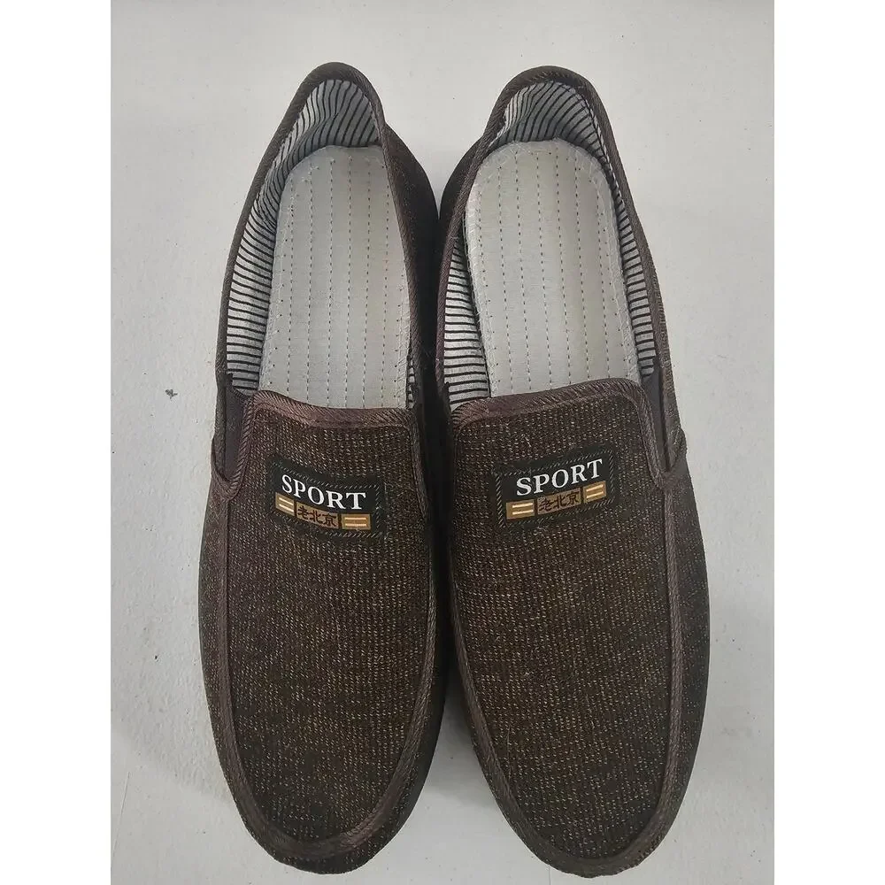 NWOB Men's Sport Canvas Slip-on Loafers Size EU44 US 10.5-11